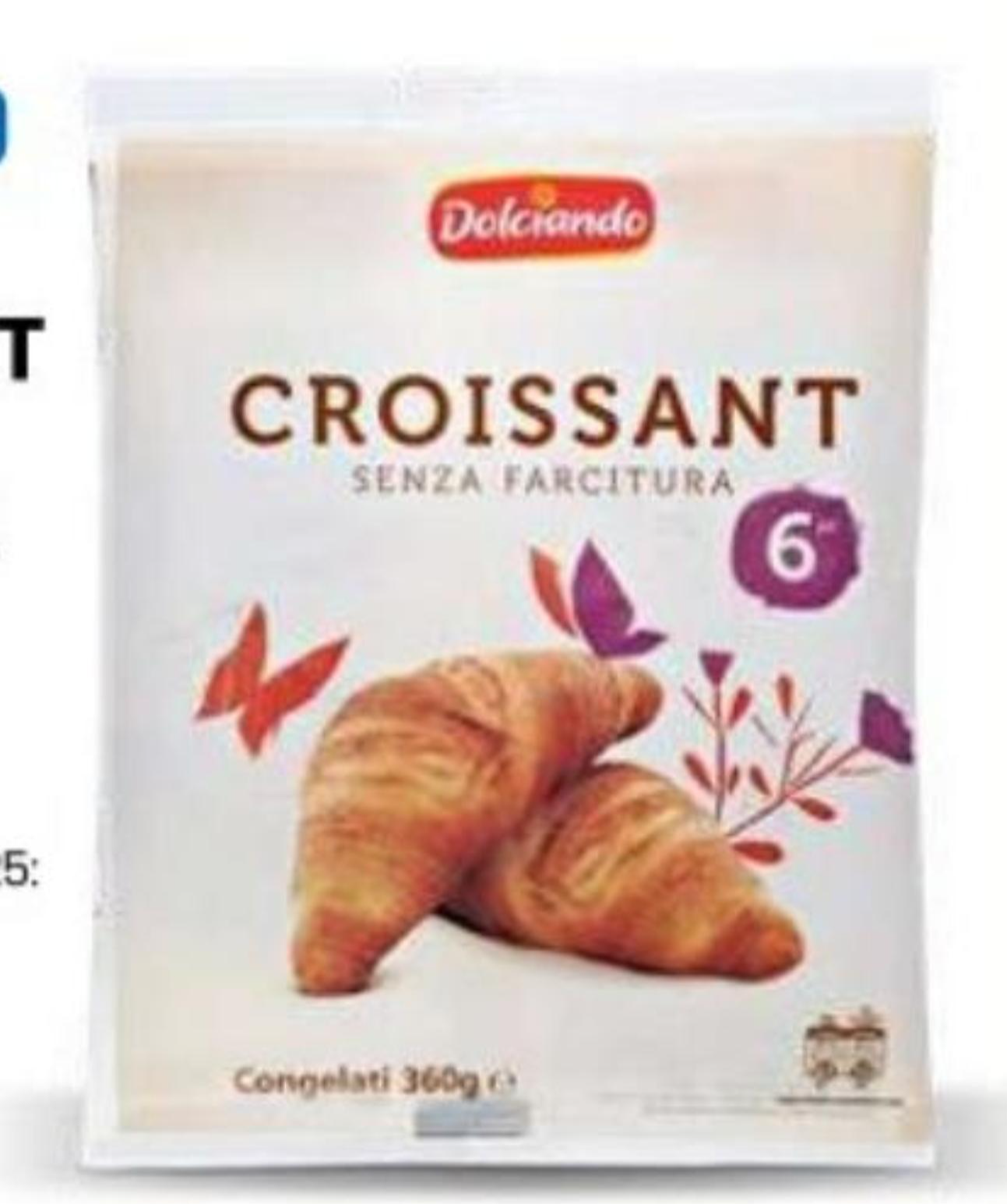 Croissant bez punjenja 6 kom, 360 g Dolciando - Akcija u trgovini Eurospin