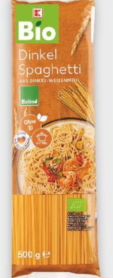 Dinkel-Vollkorn Spaghetti 500 g BIO - Akcija u trgovini Kaufland