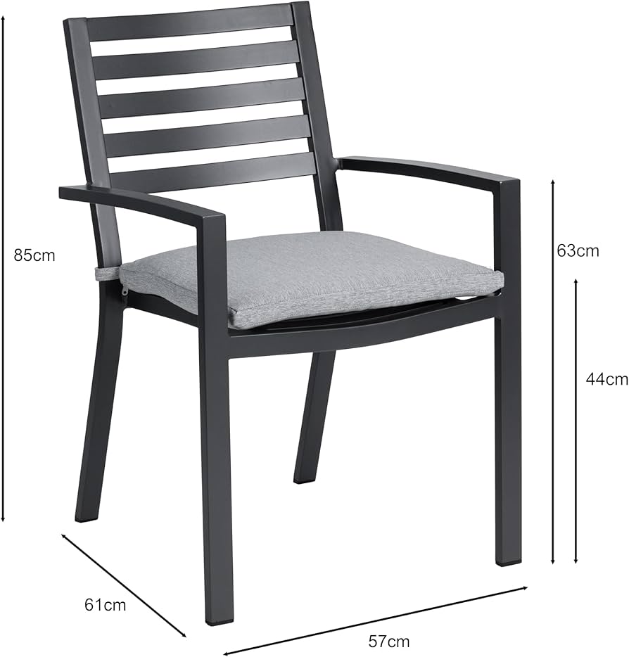 Metro Professional Aluminijski stolac s jastukom - Akcija u trgovini Metro