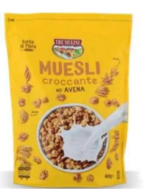 Tre Mulini hrskavi zobeni muesli 400 g - Akcija u trgovini Eurospin