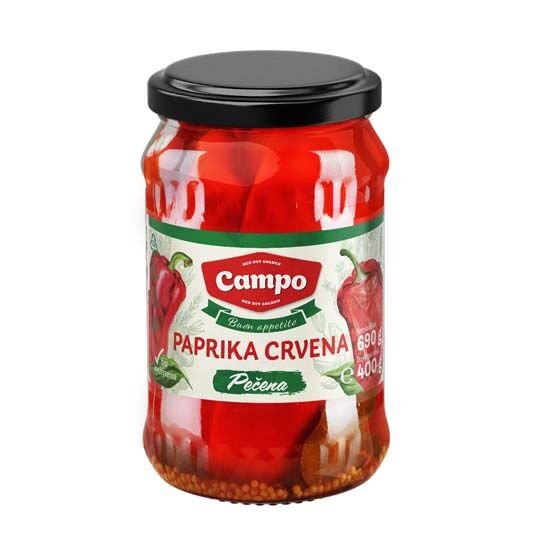 Campo Paprika crvena pečena 690 g - Akcija u trgovini Plodine