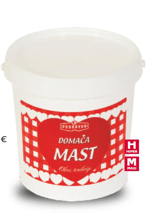 Podravka Svinjska mast 1 kg - Akcija u trgovini Tommy