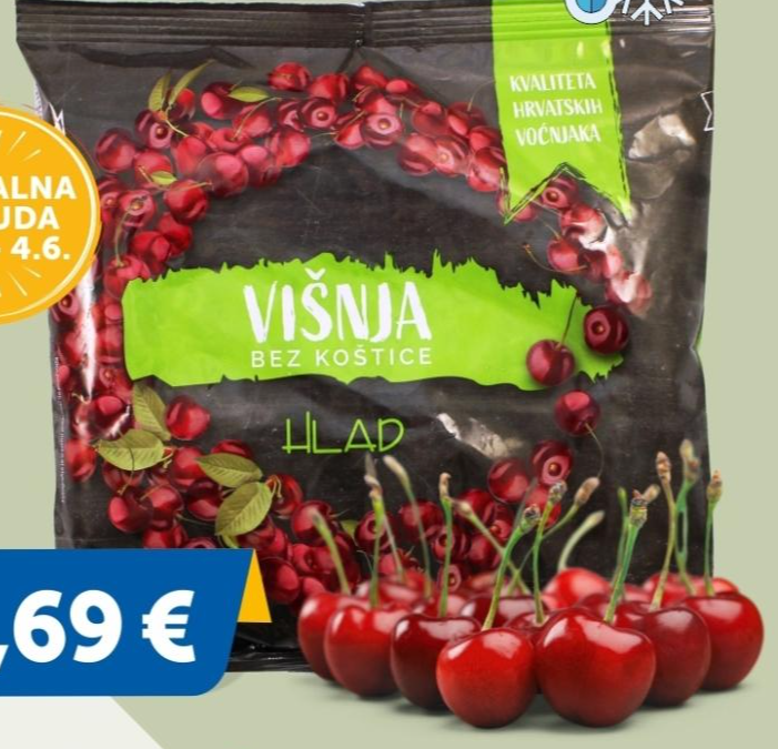 Zamrznuto voće Hlad Višnja 400 g - Akcija u trgovini Boso
