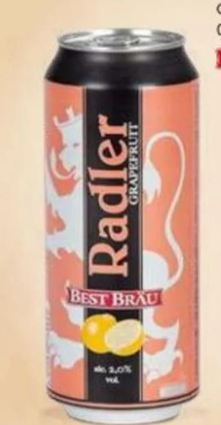Pivo Radler Grejp 500 ml Best Bräu - Akcija u trgovini Eurospin