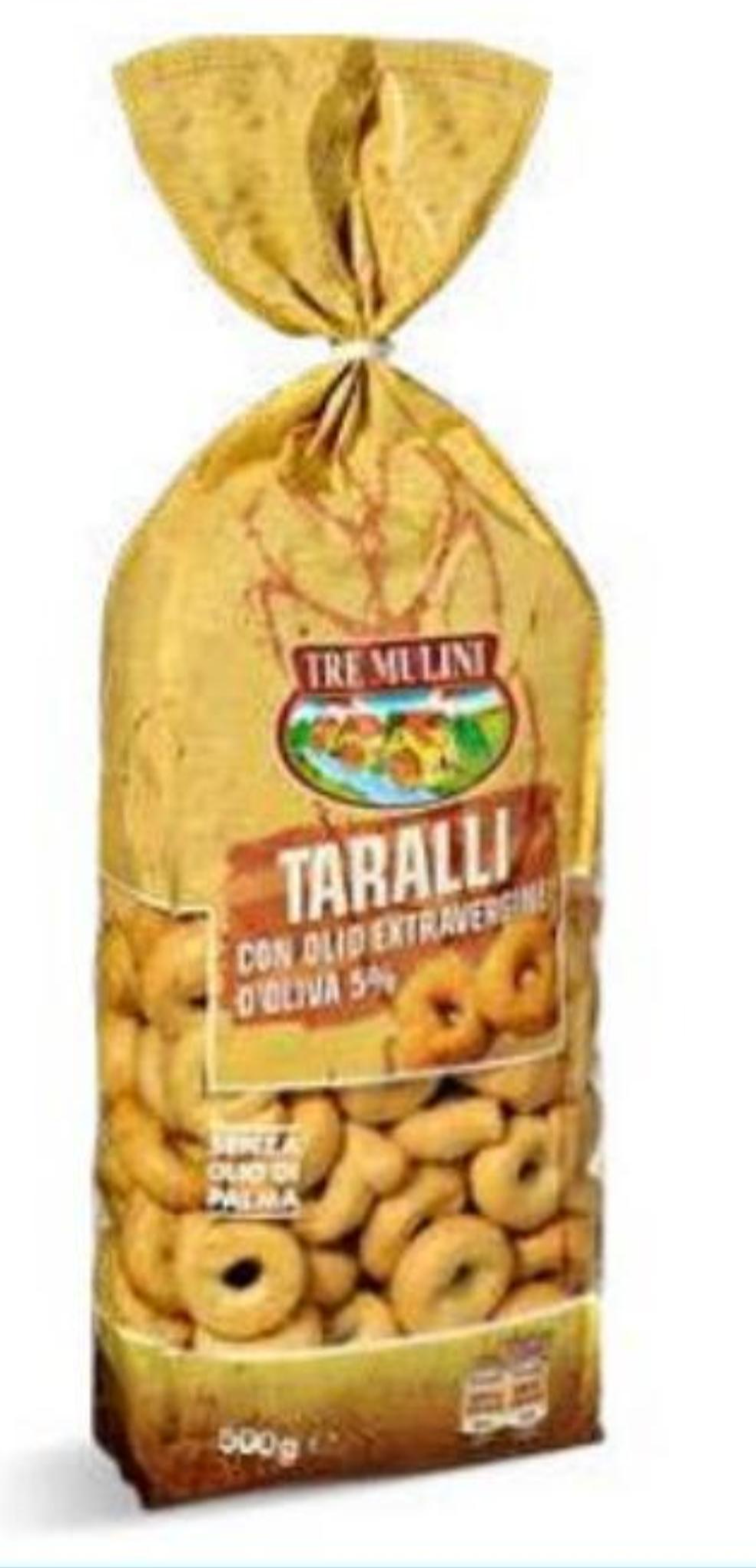 Tre Mulini taralli extra djevičansko maslinovo ulje 500 g Akcija u trgovini Eurospin