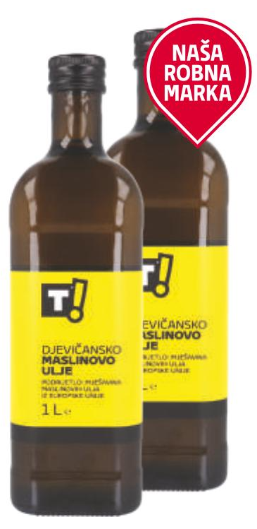 T! Maslinovo ulje 1 L - Akcija u trgovini Tommy