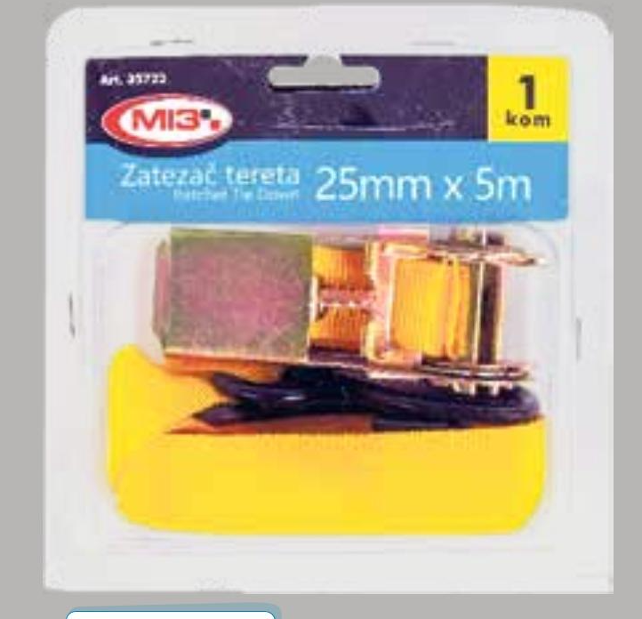 Zatezač tereta 25 mm×5 m, 1 kom MI3 - Akcija u trgovini KTC