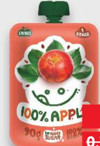OVKO Bio voćna kašica 90 g - Akcija u trgovini Kaufland