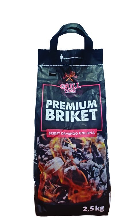 Briketi ugljeni Grill time 2,5 kg - Akcija u trgovini Bakmaz