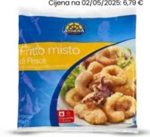 Mix za prženje mekušci, ribe i rakovi 500 g Athena - Akcija u trgovini Eurospin