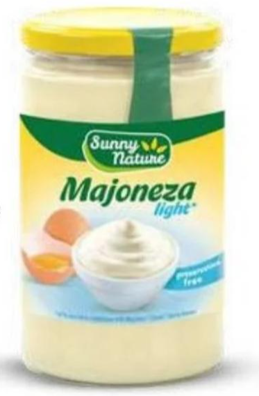 Majoneza Light 620 g Sunny Nature - Akcija u trgovini Eurospin