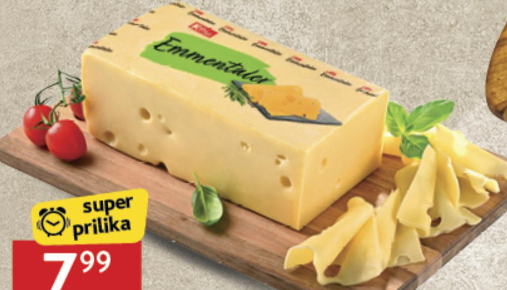 K Plus Emmentaler Sir 1kg - Akcija u trgovini Konzum