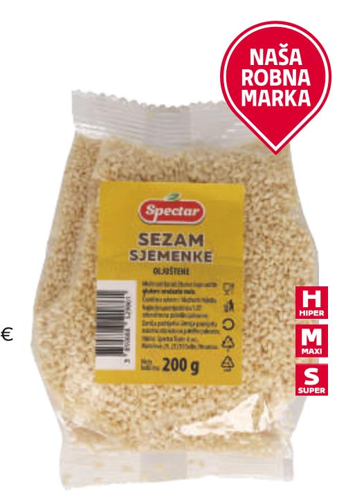 Spectar Sezam sjemenke 200 g Akcija u trgovini Tommy