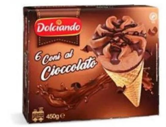 Korneti čokolada 6 KOM, 450 g Dolciando - Akcija u trgovini Eurospin