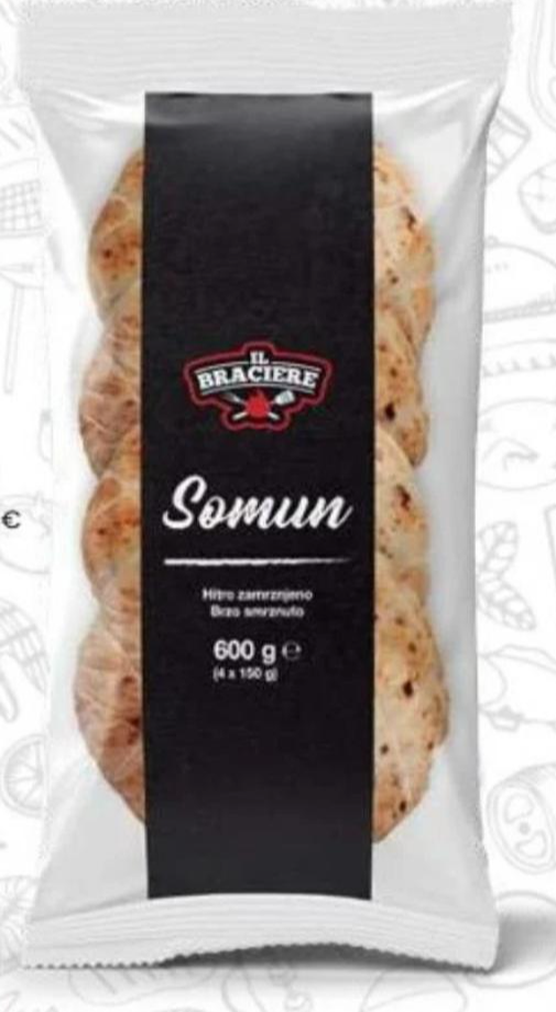 Somun 4 KOM, 600 g Il Braciere - Akcija u trgovini Eurospin