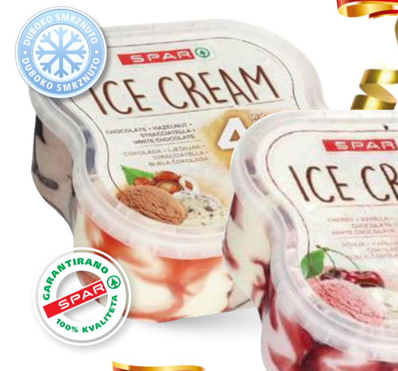 Spar sladoled 1650 ml - Akcija u trgovini Spar