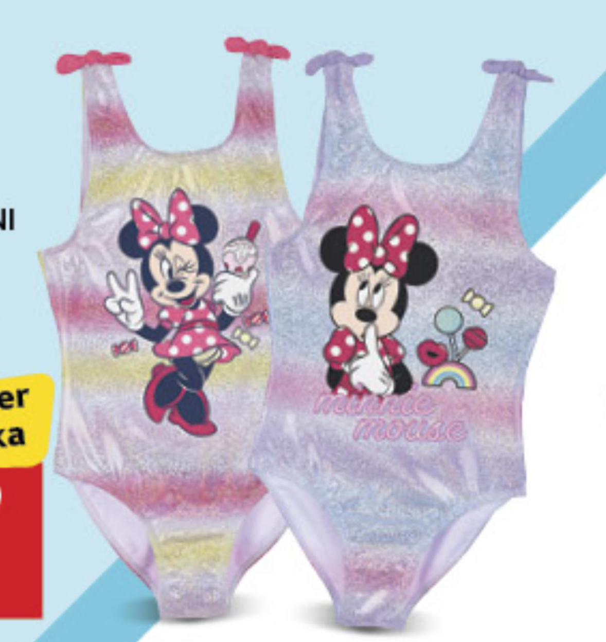 Kupaći kostim jednodijelni Minnie - Akcija u trgovini Konzum