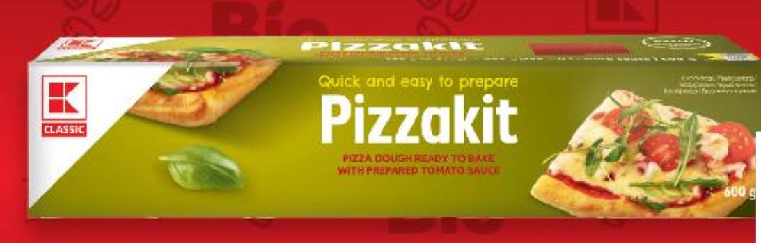 K-Classic Tijesto za pizzu i umak 600 g - Akcija u trgovini Kaufland