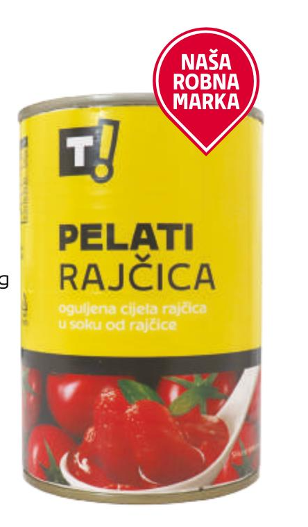 T! Pelati rajčica 400 g Akcija u trgovini Tommy