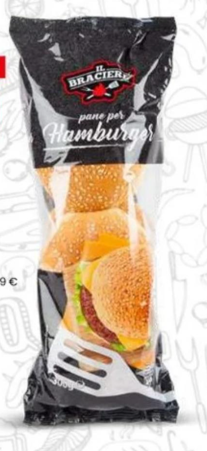 Pecivo za hamburger 6 kom Il Braciere - Akcija u trgovini Eurospin