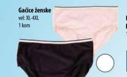 Gaće ženske - Akcija u trgovini NTL